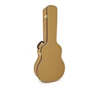 gear4music Étui Rigide pour Guitare Dreadnought, Verrouillable, Tweed