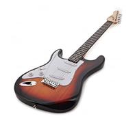 Gear4music Gaucher Taille standard Guitare électrique LA Series, Sunburst