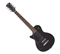 Gear4music Guitare électrique 3/4 New Jersey pour gaucher Noir