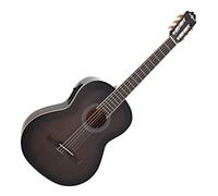 Gear4music Guitare électro-classique de luxe Trans Black Burst