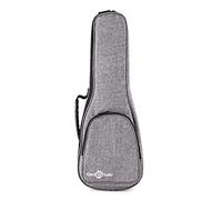 gear4music Housse Premium pour Ukulélé Soprano, Gris
