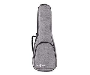 gear4music Housse Premium pour Ukulélé Soprano, Gris