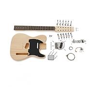Gear4music Kit Guitare Electrique a Monter 12 Cordes avec Electronique Sans Soudure