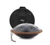 Gear4music Life Handpan 9 notes D Kurd avec sac de transport Noir