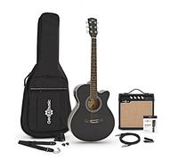 Gear4music SC-100 Guitare électro-acoustique Taille standard avec ampli 15W