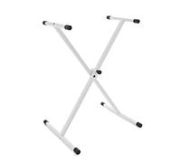 gear4music Support de Clavier en X blanc