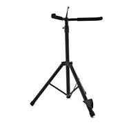 gear4music Support de contrebasse de luxe avec support d'archet | Base Trépied avec Prises Caoutchoutées pour une Base Solide, Design Léger Pliable, Coussinets Doux, pour Contrebasses