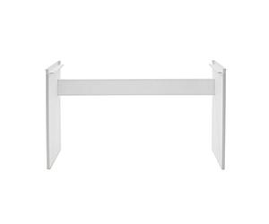 gear4music Support pour Piano de Scène SDP-2, Blanc | Pied robuste et élégant pour piano SDP-2, cadre en bois avec support dorsal, finition blanc mat, pieds antidérapants