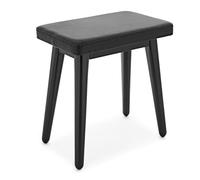 gear4music Tabouret de Piano Compact, Noir