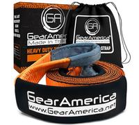 GearAmerica Sangle de remorquage de 7,6 cm x 6,1 m Robuste pour Arbre - Résistance à la Rupture de 15,9 kg - Sangle de remorquage Tout-Terrain - Corde de récupération résistante aux intempéries +