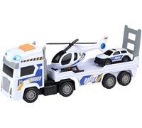 Gearbox Police Truck Set - Voiture de Police, hélicoptère et Camion