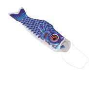 Geardeangloow 40 cm Manche à air Carpe Japonaise Streamer Poisson Drapeau Cerf-volant Nobori Koinobori Bleu