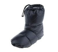 Geardeangloow Chaussons d'hiver chauds en duvet d'oie blanc pour tente de camping Noir M, Noir L, 35-47