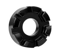 Geardeangloow Clé à rayons de vélo 8 voies - Mamelon de réparation manuel de jante - Noir