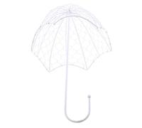 Geardeangloow Couronne en fil de fer de 26 cm - Support pour plantes grasses - En forme de parapluie - 22 x 32 cm