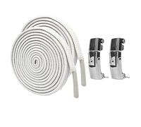 Geardeangloow Lacets élastiques sans nœud pour chaussures rapides et plats pour adultes Blanc 100 cm, Blanc, 100 cm, 100 cm