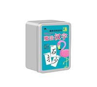 Geardeangloow Magic Learn Carte éducative pour jeu de poker Motif personnages chinois