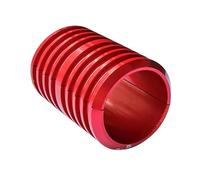 Geardeangloow Réducteur de potence de guidon de VTT en alliage de 25,4 mm à 31,8 mm, adaptateur de vélo de fixation, pour activités de plein air, vélo - Rouge