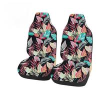 GearDrivex Housse de Siège Housse de siège de Voiture Couverture de Selle Housses de siège Ensemble Avant avec Housse de Volant Protecteurs de Ceinture de sécurité pour berline