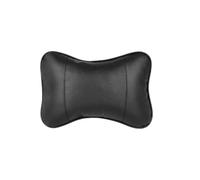 GearDrivex Oreiller Siège Voiture Coussins de Nuque pour Voiture, en Cuir synthétique, Deux côtés, 1 pièce, pour soulager Les douleurs à la tête, remplis de Fibres(Black)