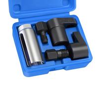 GEAREVER Lot de 5 douilles pour sonde lambda - Outil et réparation de filetage - Entraînement 1/2" 3/8" - 22 mm - Pour sonde lambda - Clé à douille - Échec de filetage M12 M18