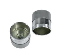 GearHaven Protecteurs de roulement de remorque 1.98 Pouces avec Couvercle de Capuchons compatibles avec Caravane Bateau RV