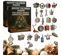 Gearhead Advent Calendar,Advent Calendar 2025: The Gearhead’S Christmas Garage,Automotive Advents Calendars with 24 Mini Car Parts & Too,24 Days of Automotive Calendar for Hot-Rod Builder (2PC)