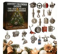 Gearhead Advent Calendar,Advent Calendar 2025: The Gearhead’S Christmas Garage,Automotive Advents Calendars with 24 Mini Car Parts & Too,24 Days of Automotive Calendar for Hot-Rod Builder (1PC)