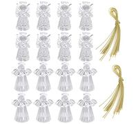 Gearific 16 Ornements d'ange en Verre pour décorations d'arbre de Noël-Clair