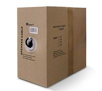 GearIT Câble d'enceinte 14/2 (150 m) Calibre 14AWG - Enterrage direct extérieur dans le sol/dans le mur/Classé CL3 CL2 / 2 conducteurs - Cuivre sans oxygène OFC, noir, 152,4 m