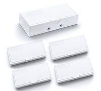 GearIT Lot de 4 connecteurs plats pour haut-parleur - Pour câble plat invisible caché, câble d'enceinte, fil plat basse tension - Blanc