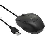 G120 - Souris - droitiers et gauchers - optique - 3 boutons - filaire - USB - noir