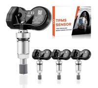 GEARLEADER Lot de 4 capteurs de pression des pneus TPMS multi-protocoles pour Ford tous les modèles 315 et 433 MHz Snap-in Système de surveillance de la pression des pneus pour Fiesta Focus Kuga