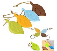Gearmax® 4pcs Morceaux de Feuilles Durables Silicone élégant Porte Bouchon, Butées de Porte Décoratif, Résistant à la Pincée Porte Wedge Doigt Protecteur