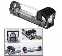 Gearmax Piège à Souris Attrappe Anti Rat Souricière Dératiseur Dératisation Réplusif Bôite de Taupe Lutte Contre Rongeurs Tapette Tube Cage Tunnel Transparent