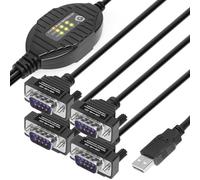 Gearmo Adaptateur 4 ports USB vers série avec indicateurs RX/TX