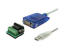 Gearmo USB to RS-485/422 Serial Adapter with FTDI Chipset, LED Indicators, 5ft Cable, ESD Protection, Supports Windows 11/10/8.1/8/7, Linux, MacOS X 10.6 and Above