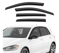 GEARMONSTER Déflecteurs d'air compatibles avec VW Golf 7 / VII 2014 - 2020, autocollants pour vitres de voiture, pare-pluie, 4 pièces, noir