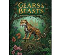 'GEARS & BEASTS: A Steampunk Coloring Odyssey: Lost Wonders of a Brass-Bound World