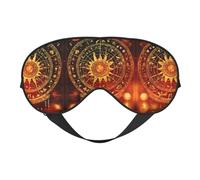 Gears Clock Masque pour les yeux en bronze Century pour dormir, masque de sommeil bloquant parfaitement la lumière pour les femmes et les hommes, bandeau doux et confortable pour les voyages