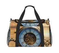 Gears Clock Sac de voyage pliable Motif horloge Bronze Century