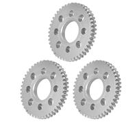 Gears, Spur Gear 14mm Center Hole Traitement d'oxydation anodique 3 pièces pour équipement(4312-0414-0045)