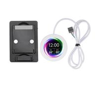 Gearwell 2.1inch AIO Computer Temp Monitor, CPU Cooler LCD Display for Water Cooling Systems, PC Sensor Panel for AIDA64 (White)