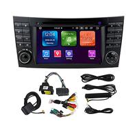 Gearwell Bluetooth Multimedia Player, 7in GPS Navigation Carplay Unit Compatible avec Mercedes CLS G E Classe, Android 10 Touch Screen Stéréo Remplacement