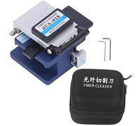 Gearwell Couperet de fibre, kit d'outils de clivage de câble de coupe de fibre optique FTTH avec couteau de coupe pour la préparation d'épissage par fusion à froid et thermofusible