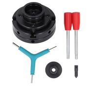 Gearwell Lathe Chuck, 4-maw Centering Chuck Set 4in avec 1 pouces x 8tpi, Chuck de tour de travail du bois en acier pour traitement mécanique
