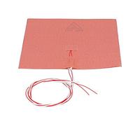 Gearwell Lit chauffant en silicone, 250 x 250 x 3 mm, 220 V, 450 W, pour imprimante 3D, tapis chauffant, plaque chauffante adhésive pour mise à niveau du lit chauffant