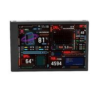 Gearwell Moniteur de température d'ordinateur 3,5 Pouces Double Port USB Écran de température d'ordinateur IPS Mini écran IPS Moniteur de données CPU Mini écran IPS USB avec éditeur de