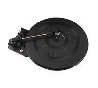Gearwell Platine Vinyle, Tourne-Disque à Entraînement par Courroie en Plastique Noir avec Fonction Gramophone et Accessoire d'instrument