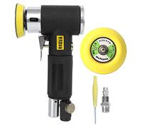 Gearwell Polisseuse à air, ponceuse orbitale pneumatique, mini ponceuse à air excentrique 2 pouces 3 pouces pour le polissage de réparation ponctuelle, interface de type UE